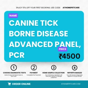 CANINE TICK BORNE DISEASE ADVANCED PANEL, PCR (Babesia, Ehrlichia, Hepatozoon, Anaplasma)